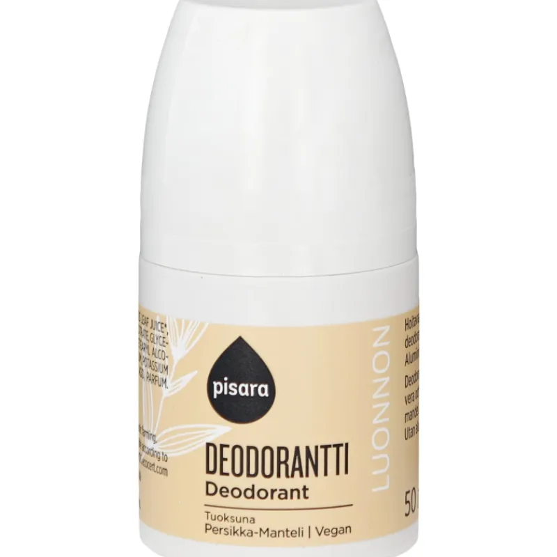 luonnon-deodorantti-pisara-50-AoDlnIpT-0.webp Pisara Luonnonkosmetiikka-Luonnon Deodorantti 50 Ml Persikka-manteli