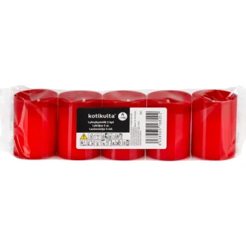 Kotikulta Kynttilänjalat Ja Kynttilät-Lyhtykynttilä 5 Kpl 15 H Punainen