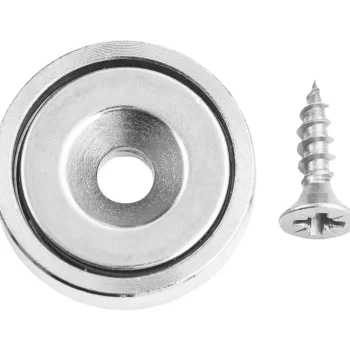 Meister Tools Pienrauta-Magneetti Pyöreä Ruuvilla 16x4,5x3,5