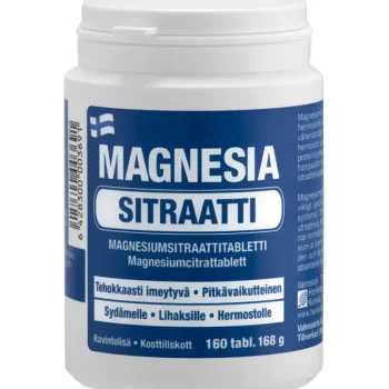 Terveysravinteet Ja -valmisteet^Magnesia Sitraatti 160 Kpl 168 G