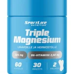 Sportlife Terveysravinteet Ja -valmisteet^Magnesium 60 Kpl Triple