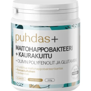 Puhdas+ Terveysravinteet Ja -valmisteet^Maitohappobakteeri + Kaurakuitu 200 G