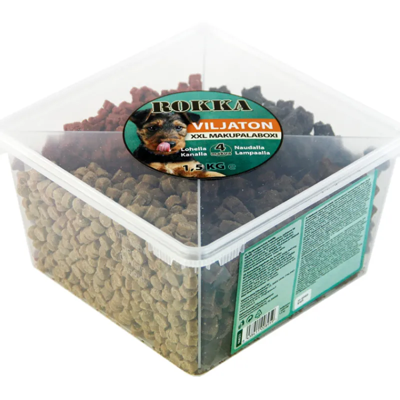 makupalaboxi-rokka-15-kg-xxl-QXGdXFjJ-0.webp Rokka Koiranruoka^Makupalaboxi 1,5 Kg XXL