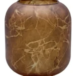 Kotikulta Maljakot Ja Koriste-esineet-Maljakko 13,5 X 15 Cm Marmori Ruskea