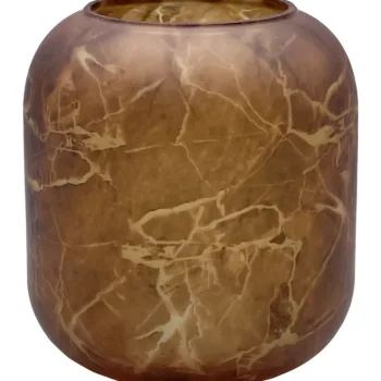 Kotikulta Maljakot Ja Koriste-esineet-Maljakko 13,5 X 15 Cm Marmori Ruskea