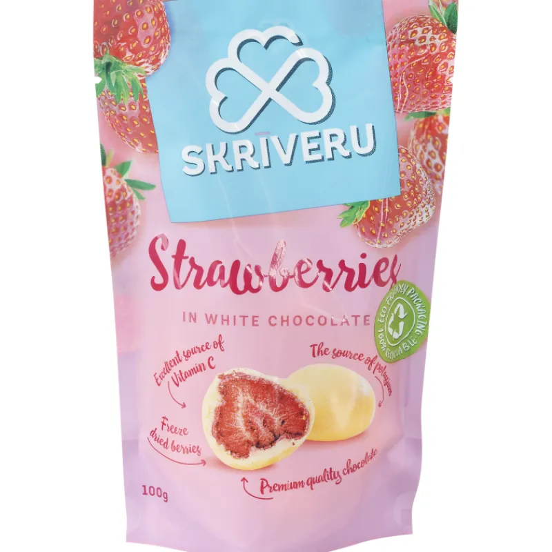 mansikanpaloja-skriveru-100-g-OnnIYLXH-0.webp Skriveru Pähkinät Ja Kuivatut Hedelmät^Mansikanpaloja 100 G Valkosuklaakuorrute