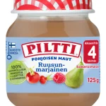 Piltti Lastenruoka-ateriat Ja Välipalat^Marja- Ja Hedelmäsose 125 G Pohjoisen Maut Ruusunmarjainen 4 Kk