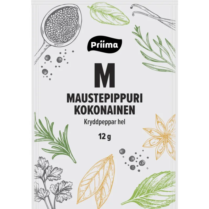 maustepippuri-12-g-kokonainen-aCNjgEAH-0.webp Priima Mausteet Ja Liemivalmisteet^Maustepippuri 12 G, Kokonainen
