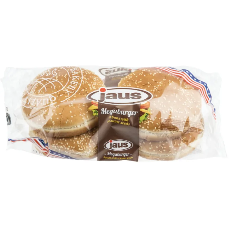 megaburger-hampurilaissmpyl-4-gTIgFGcy-0.webp Jaus Leivät^Megaburger Hampurilaissämpylä 4 Kpl 300 G