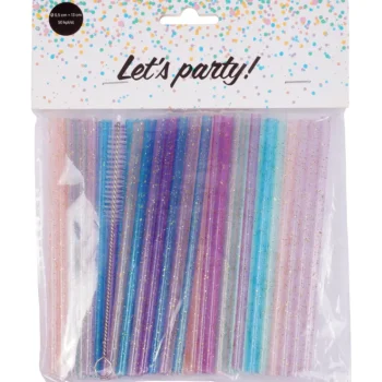Let's Party Lasten Juhlat-Mehupilli 50 Kpl 13 X 0,5 Cm + Harja