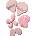 Miny Meikkaustarvikkeet^Meikkisieni + Puuterivippa 9 Kpl