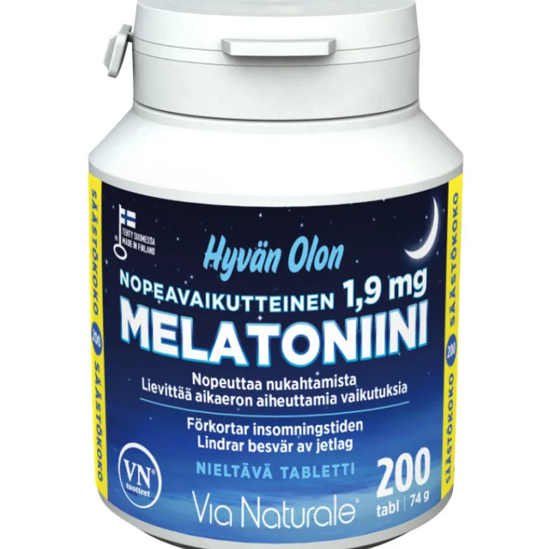 melatoniini-via-naturale-19-mg-DWDSoCpj-0.webp Via Naturale Terveysravinteet Ja -valmisteet^Melatoniini 1,9 Mg 200 Kpl Nopeavaikutteinen
