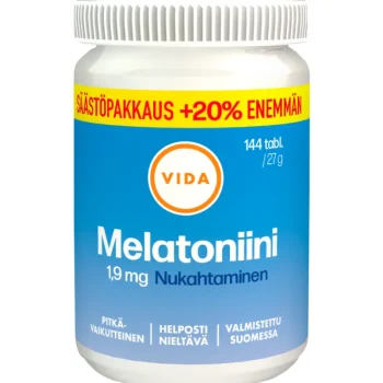 Vida Terveysravinteet Ja -valmisteet^Melatoniini 144 Kpl 1,9 Mg Pitkävaikutteinen