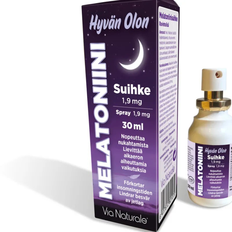 melatoniinisuihke-via-naturale-pzBOxuiE-0.webp Via Naturale Terveysravinteet Ja -valmisteet^Melatoniinisuihke 1,9 Mg Hyvän Olon
