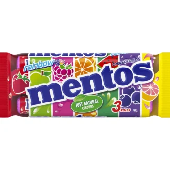 Karkit^Mentos Rainbow 3 X 37,5 G Hedelmäpastilli
