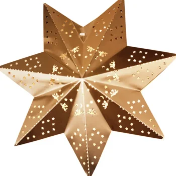 Airam Koristevalot-Metallitähti Leena 30 Cm Messinki