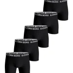 Björn Borg Miesten Alusvaatteet-Miesten Bokserit 5 Kpl/pkt Musta