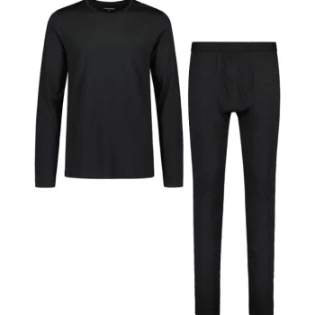 Catmandoo Miesten Alusvaatteet-Miesten Merinovillakerrasto Musta