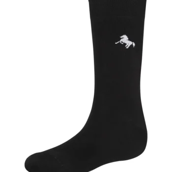 Black Horse Miesten Sukat-Miesten Puuvillasukat 2 Pr/pkt Musta