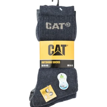 Cat Miesten Sukat-Miesten Saapassukat 3 Pr/pkt Musta