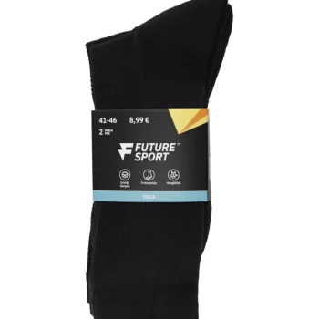 Future Tt Sport Miesten Sukat-Miesten Villapohjasukat 2 Pr/pkt Musta