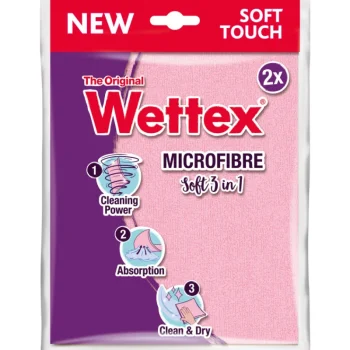 Wettex Siivousvälineet^Mikrokuituliina 2 Kpl Microfiber Soft 3in1