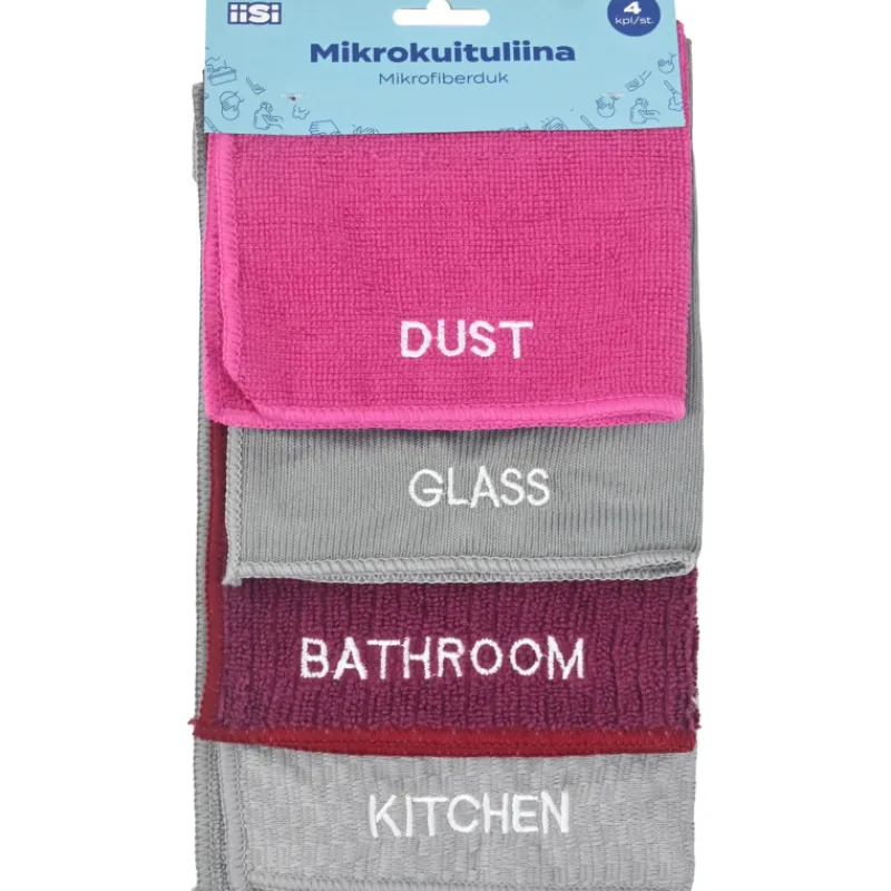 mikrokuituliinasetti-iisi-4-er-MLKjlhuk-0.webp Iisi Siivousvälineet^Mikrokuituliinasetti 4 Erilaista