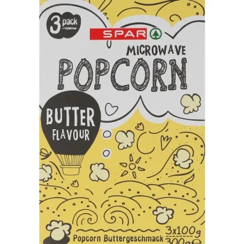 Spar Popcorn^Mikropopcorn 3 X 100 G Butter