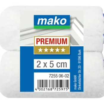 Mako Maalaustarvikkeet-Minisylinteri 5 Cm 2 Kpl -tex