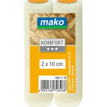 Mako Maalaustarvikkeet-Minisylinteri 10 Cm 2 Kpl Velour
