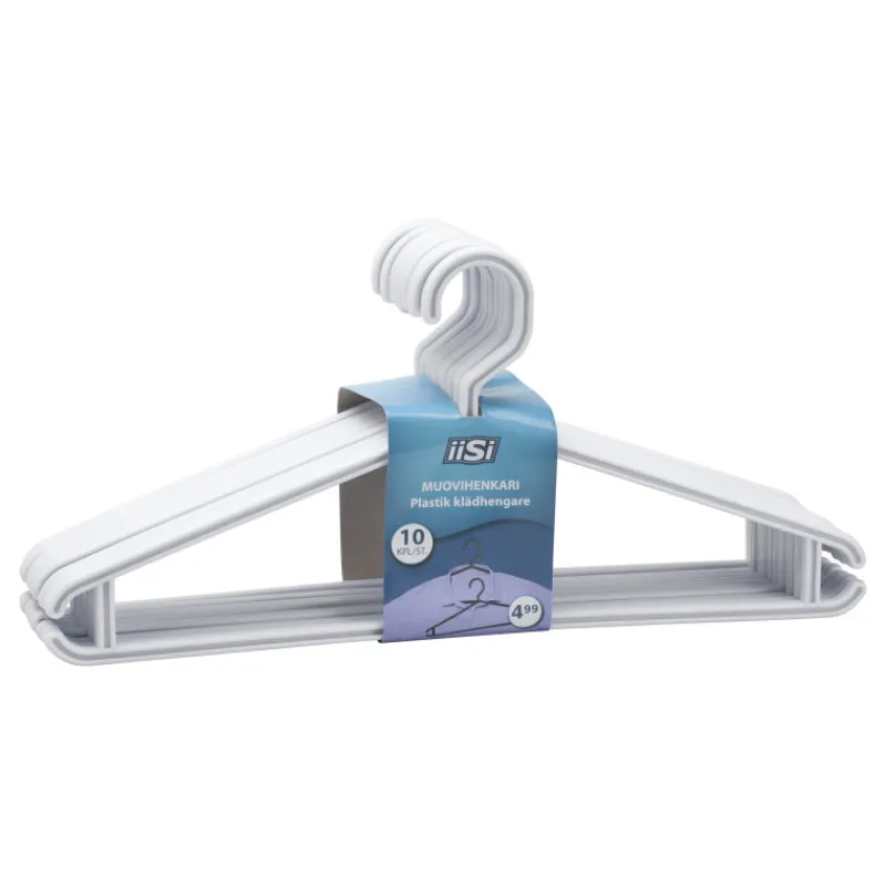 muovihenkari-10-kpl-CFPOfkTh-0.webp Iisi Vaatehuolto Ja -säilytys^Muovihenkari 10 Kpl