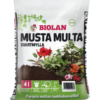 Biolan Sisäkukkien Ravinteet Ja Mullat-Musta Multa 4 L