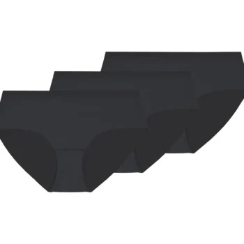 Pola Naisten Alusvaatteet^Naisten Hipster-alushousut Delia Micro Laser Cut 3 Kpl/pkt Musta