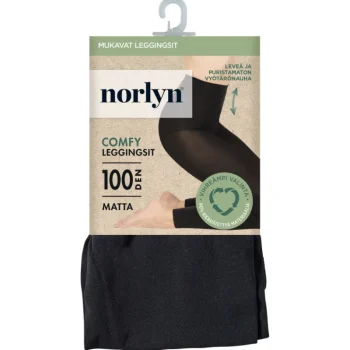 Norlyn Naisten Sukat Ja Sukkahousut-Naisten Leggingsit Comfy 100 Den Musta