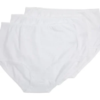 Pola Naisten Alusvaatteet^Naisten Maxi-alushousut Dona 3 Kpl/pkt Valkoinen
