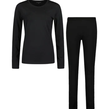 Catmandoo Naisten Alusvaatteet^Naisten Merinovillakerrasto Musta