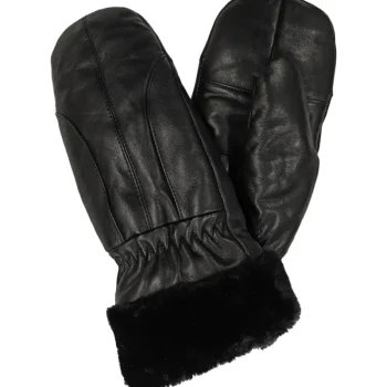 Mutka Naisten Asusteet-Naisten Nahkarukkaset 1 Pr/pkt Musta