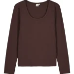 Pola Pola-Naisten Pitkähihainen Ribbitrikoopaita Jenna