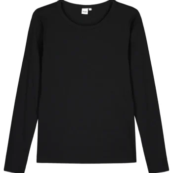 Pola Naisten Paidat^Naisten Ribbitrikoopaita Pamela Musta