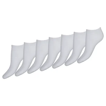 Pola Naisten Sukat Ja Sukkahousut-Naisten Sneaker-sukat 7 Pr/pkt Valkoinen