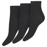 Slazenger Naisten Sukat Ja Sukkahousut-Naisten Sukat Fine Quarter 3 Pr/pkt Musta