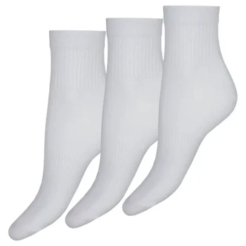 Slazenger Naisten Sukat Ja Sukkahousut-Naisten Sukat Fine Quarter 3 Pr/pkt Valkoinen