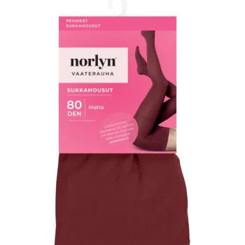 Norlyn Naisten Sukat Ja Sukkahousut-Naisten Sukkahousut 80 Den Vaaterauha A41652 Viininpunainen