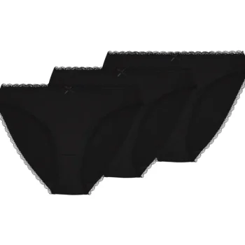 Pola Naisten Alusvaatteet^Naisten Tai-alushousut Delma Micro 3 Kpl/pkt Musta