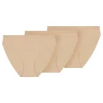 Pola Naisten Alusvaatteet^Naisten Tai-alushousut Delia Micro Laser Cut 3 Kpl/pkt Beige