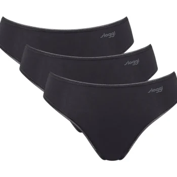 Sloggi Naisten Alusvaatteet^Naisten Tai-alushousut Pure Comfort 3 Kpl/pkt Musta