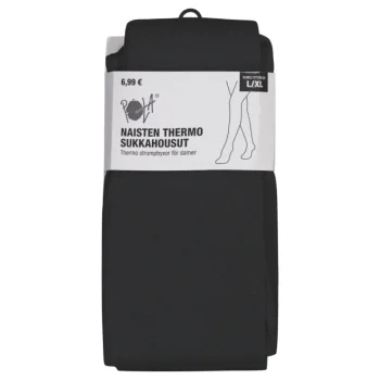 Pola Naisten Sukat Ja Sukkahousut-Naisten Thermosukkahousut Musta