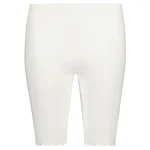 Pola Naisten Housut^Naisten Trikooshortsit Raida Lace Valkoinen