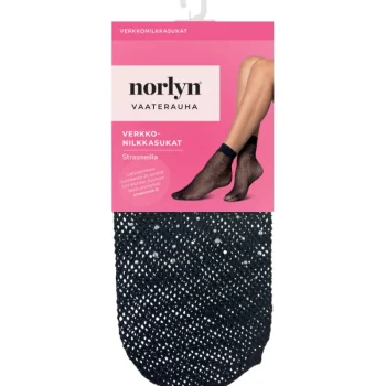 Norlyn Naisten Sukat Ja Sukkahousut-Naisten Verkkonilkkasukat Strasseilla Vaaterauha A41674