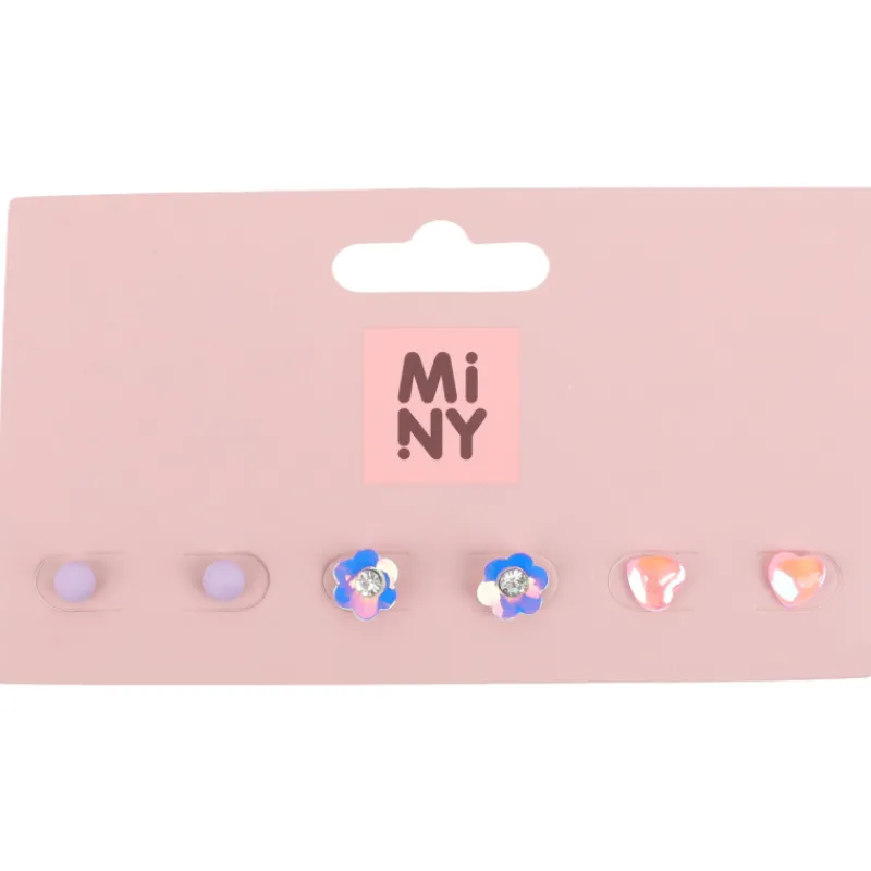 nappikorvakorusetti-miny-3-par-ifiBhTtc-0.webp Miny Korut Ja Kellot^Nappikorvakorusetti 3 Paria Pinkki / Lila